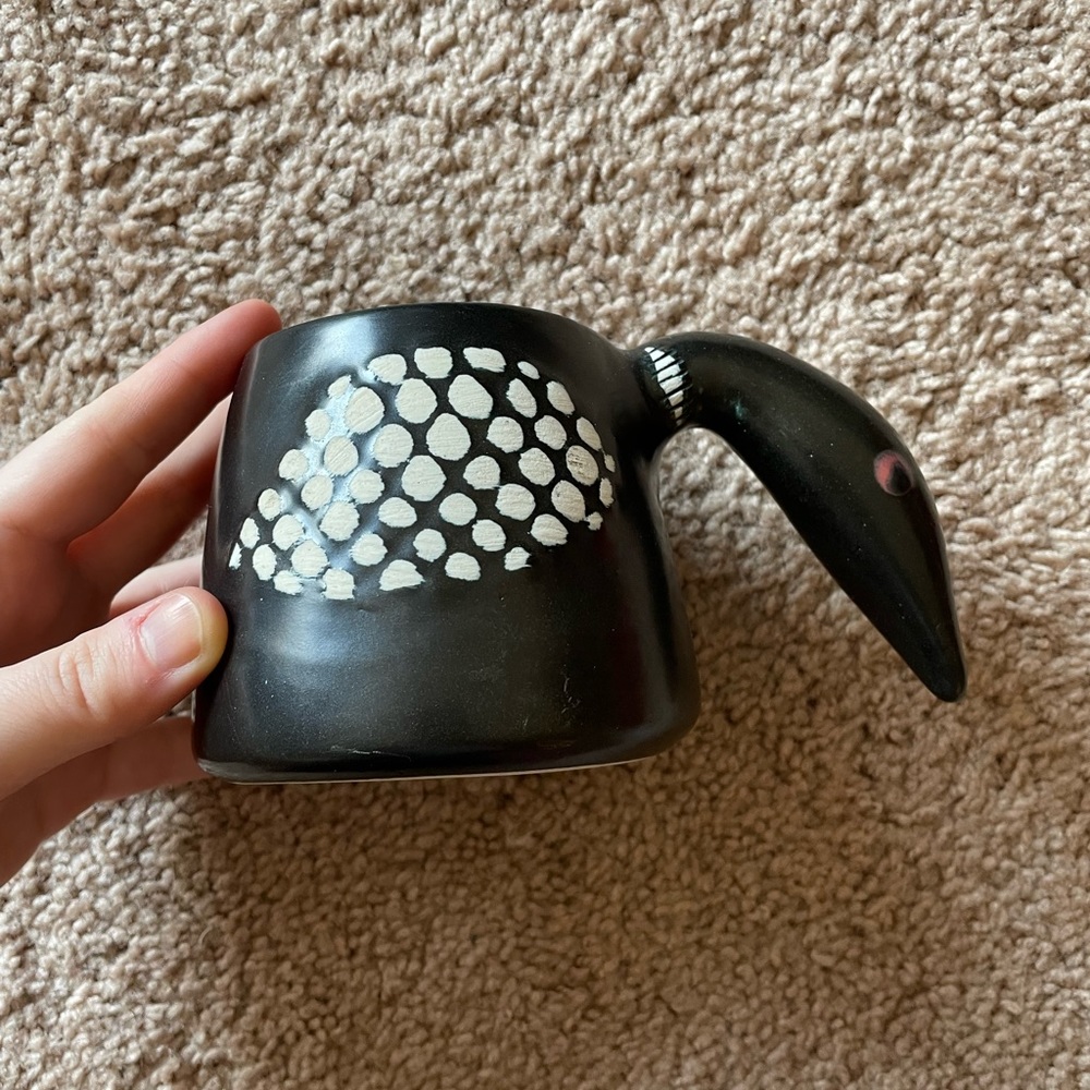 Stephen Schiffer Pottery Loon Bird Goose Mug Bowl Signed ‘02
